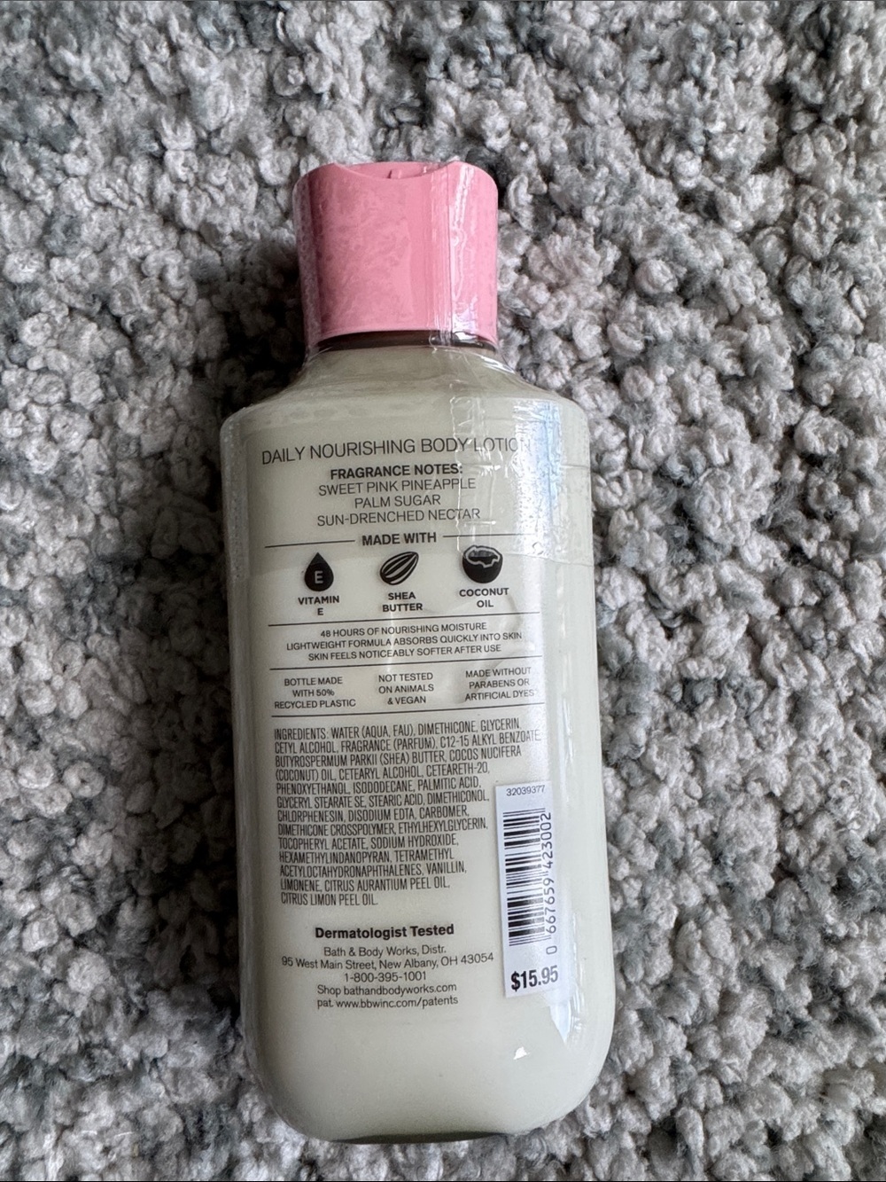 Bath & Body Works Costa Rica Pink Pineapple Sunrise Lotion - Pink & Gold - Picture 2 of 2